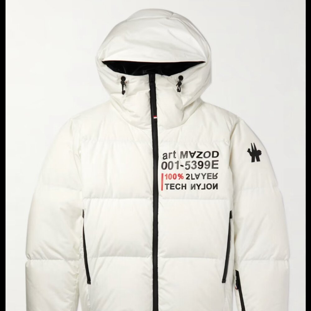 Moncler Grenoble - Mazod Quilted Printed Ripstop Down Ski Jacket -White -Size 4